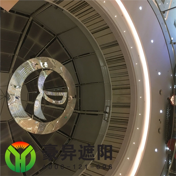 商場圓頂電動(dòng)遮陽簾,電動(dòng)天棚簾,豪異上海電動(dòng)遮陽簾廠家,4000-121-696