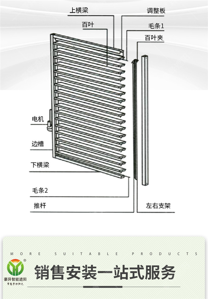 電動消防百葉窗,豪異遮陽源頭廠家